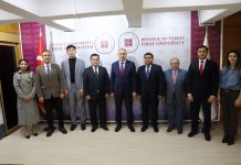 Özbekistan Uluslararası Teknolojisi Üniversitesi heyetinden FÜ’ye ziyaret